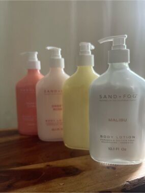 Sweet Rose, Sweet Honey, Cherry Kiss and Malibu Body Lotions